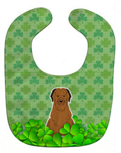 Load image into Gallery viewer, Briard Brown Shamrocks Baby Bib BB6223BIB