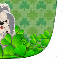 Load image into Gallery viewer, Shih Tzu Silver White Shamrocks Baby Bib BB6226BIB