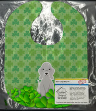 Load image into Gallery viewer, Bedlington Terrier Blue Shamrocks Baby Bib BB6231BIB