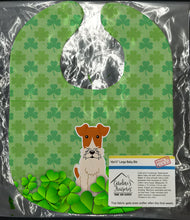 Load image into Gallery viewer, Wire Fox Terrier Shamrocks Baby Bib BB6242BIB