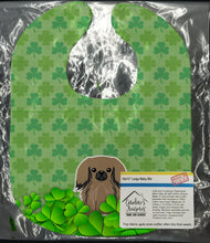 Load image into Gallery viewer, Pekingnese Tan Shamrocks Baby Bib BB6243BIB