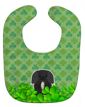Load image into Gallery viewer, Pekingnese Black Shamrocks Baby Bib BB6248BIB