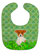 Load image into Gallery viewer, Jack Russell Terrier Shamrocks Baby Bib BB6249BIB