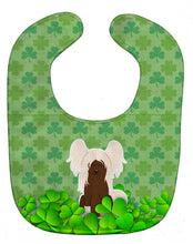 Load image into Gallery viewer, Chinese Crested Cream Shamrocks Baby Bib BB6254BIB