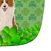 Load image into Gallery viewer, Border Collie Red White Shamrocks Baby Bib BB6260BIB
