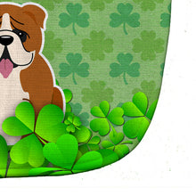 Load image into Gallery viewer, English Bulldog Red White Shamrocks Baby Bib BB6261BIB