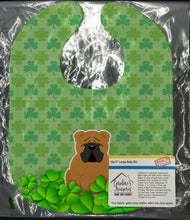 Load image into Gallery viewer, English Bulldog Red Shamrocks Baby Bib BB6263BIB