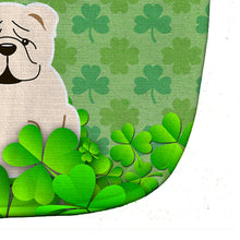 Load image into Gallery viewer, English Bulldog White Shamrocks Baby Bib BB6264BIB