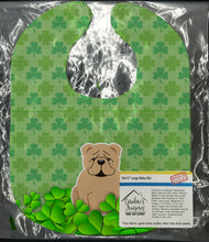 Load image into Gallery viewer, English Bulldog Fawn Shamrocks Baby Bib BB6265BIB