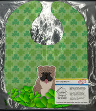 Load image into Gallery viewer, English Bulldog Grey Brindle  Shamrocks Baby Bib BB6267BIB