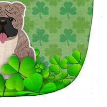 Load image into Gallery viewer, English Bulldog Grey Brindle  Shamrocks Baby Bib BB6267BIB