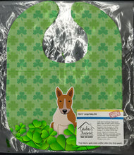 Load image into Gallery viewer, Bull Terrier Red White Shamrocks Baby Bib BB6276BIB