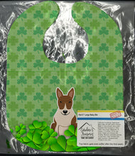 Load image into Gallery viewer, Bull Terrier Brindle Shamrocks Baby Bib BB6278BIB