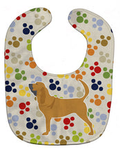 Load image into Gallery viewer, Bloodhound Pawprints Baby Bib BB6289BIB