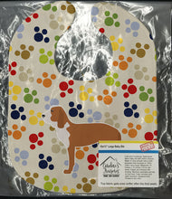 Load image into Gallery viewer, Spanish Hound Pawprints Baby Bib BB6296BIB