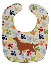 Load image into Gallery viewer, Irish Setter Pawprints Baby Bib BB6298BIB
