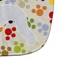 Load image into Gallery viewer, Bedlington Terrier Pawprints Baby Bib BB6299BIB