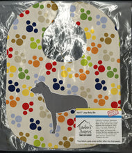 Load image into Gallery viewer, Irish Wolfhound Pawprints Baby Bib BB6308BIB