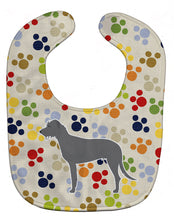 Load image into Gallery viewer, Irish Wolfhound Pawprints Baby Bib BB6308BIB