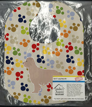 Load image into Gallery viewer, Pyrenean Shepherd Pawprints Baby Bib BB6323BIB