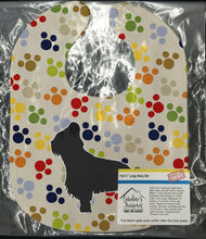 Load image into Gallery viewer, Briard Pawprints Baby Bib BB6331BIB