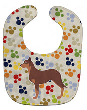 Load image into Gallery viewer, Australian Kelpie Dog Pawprints Baby Bib BB6334BIB