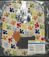 Load image into Gallery viewer, Yorkshire Terrier Yorkie Pawprints Baby Bib BB6339BIB