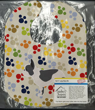 Load image into Gallery viewer, French Bulldog Pawprints Baby Bib BB6346BIB