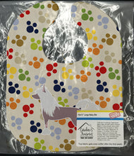 Load image into Gallery viewer, Chinese Crested Pawprints Baby Bib BB6348BIB