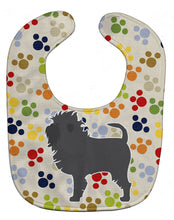 Load image into Gallery viewer, Affenpinscher Pawprints Baby Bib BB6353BIB