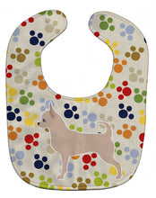 Load image into Gallery viewer, Chihuahua Pawprints Baby Bib BB6355BIB