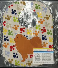 Load image into Gallery viewer, Chow Chow Pawprints Baby Bib BB6356BIB