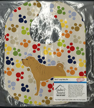 Load image into Gallery viewer, Shar Pei Merry Pawprints Baby Bib BB6357BIB