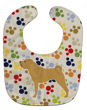 Load image into Gallery viewer, Shar Pei Merry Pawprints Baby Bib BB6357BIB