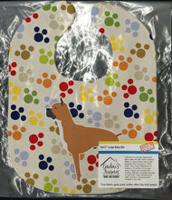 Load image into Gallery viewer, Boxer Pawprints Baby Bib BB6358BIB