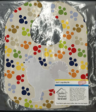 Load image into Gallery viewer, Samoyed Pawprints Baby Bib BB6364BIB