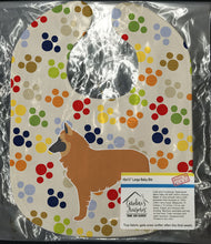 Load image into Gallery viewer, Belgian Shepherd Pawprints Baby Bib BB6366BIB
