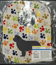 Load image into Gallery viewer, Newfoundland Pawprints Baby Bib BB6369BIB