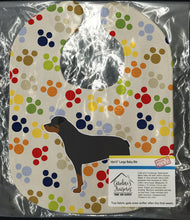 Load image into Gallery viewer, Rottweiler Pawprints Baby Bib BB6371BIB