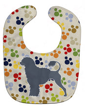 Load image into Gallery viewer, Portuguese Water Dog Pawprints Baby Bib BB6373BIB