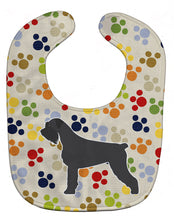 Load image into Gallery viewer, Giant Schnauzer Pawprints Baby Bib BB6378BIB