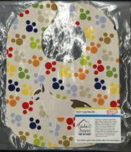 Load image into Gallery viewer, Bull Terrier Pawprints Baby Bib BB6383BIB
