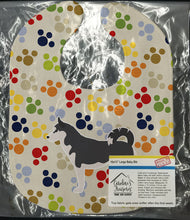 Load image into Gallery viewer, Siberian Husky Pawprints Baby Bib BB6385BIB