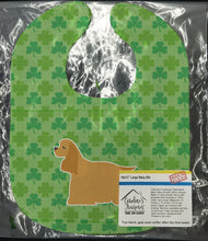 Load image into Gallery viewer, Cocker Spaniel Shamrocks  Baby Bib BB6391BIB