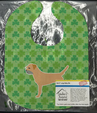 Load image into Gallery viewer, Border Terrier Shamrocks  Baby Bib BB6394BIB