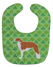 Load image into Gallery viewer, Borzoi Russian Greyhound Shamrocks  Baby Bib BB6404BIB