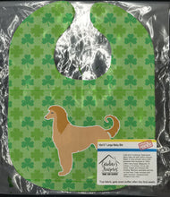 Load image into Gallery viewer, Afghan Hound Shamrocks  Baby Bib BB6411BIB