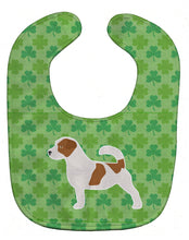 Load image into Gallery viewer, Jack Russell Terrier Shamrocks  Baby Bib BB6412BIB