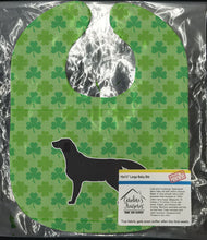 Load image into Gallery viewer, Black Labrador Retriever Shamrocks  Baby Bib BB6413BIB