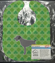 Load image into Gallery viewer, German Wirehaired Pointer Shamrocks  Baby Bib BB6416BIB